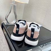 Chanel Mesh Suede Fabric Sneaker Pink White - 4