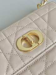 Dior Miss Caro Mini Bag Beige 18x12x5.5cm - 5