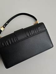 Dior 30 Montaigne East-West Bag with Chain Black Calfskin 21.5 x 12 x 6 cm - 6