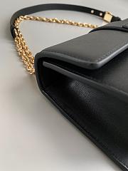 Dior 30 Montaigne East-West Bag with Chain Black Calfskin 21.5 x 12 x 6 cm - 4