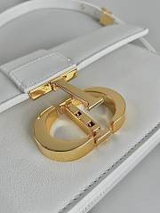 Dior 30 Montaigne East-West Bag with Chain White Calfskin 21.5 x 12 x 6 cm - 5