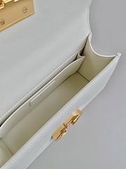 Dior 30 Montaigne East-West Bag with Chain White Calfskin 21.5 x 12 x 6 cm - 4