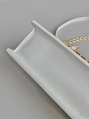 Dior 30 Montaigne East-West Bag with Chain White Calfskin 21.5 x 12 x 6 cm - 3