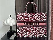 Dior Large Book Tote Burgundy Multicolor Mizza 42x18x35cm - 1