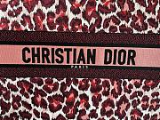 Dior Large Book Tote Burgundy Multicolor Mizza 42x18x35cm - 2