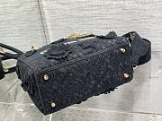 Dior Medium Lady D-Lite Bag Black D-Lace 3D Macramé 24cm - 4