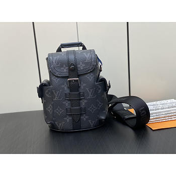 Louis Vuitton LV Nano Christopher Monogram Black 14x19x6cm