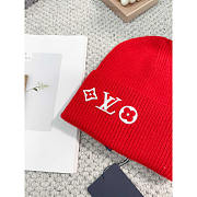 Louis Vuitton LV Headline Beanie Red - 2