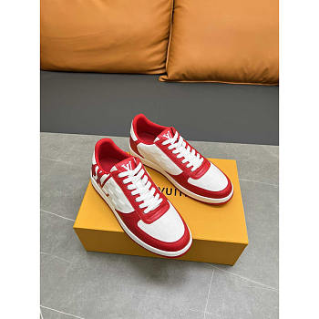 Louis Vuitton LV Rivoli Sneakers Calfskin White And Red