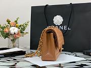 Chanel Medium Flap Bag Carmel Gold Lambskin 25cm - 5