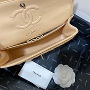 Chanel Small Flap Bag Caviar Silver Hardware Beige 23cm - 6