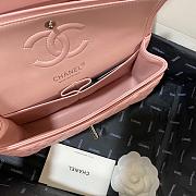 Chanel Flap Bag Light Pink Lambskin Silver 23cm - 3