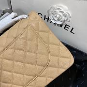 Chanel Jumbo Flap Bag Beige Caviar Silver 30cm - 6