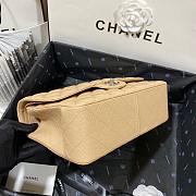 Chanel Jumbo Flap Bag Beige Caviar Silver 30cm - 5