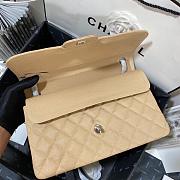 Chanel Jumbo Flap Bag Beige Caviar Silver 30cm - 4