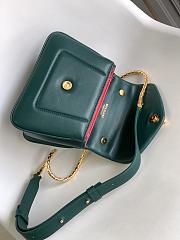 Bvlgari Serpenti Reverse Top Handle Green 20x14x10cm - 3