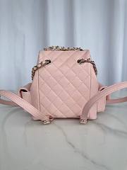 Chanel Small Backpack Caviar Light Pink Gold 19.5x18x10cm - 3