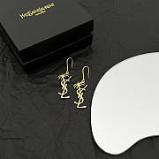 YSL Palm Tree Earrings Gold - 3