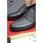 Prada Saffiano Leather Loafers Black - 3