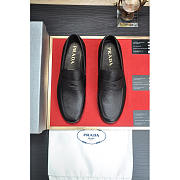 Prada Saffiano Leather Loafers Black - 2