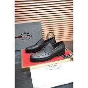 Prada Saffiano Leather Loafers Black - 4