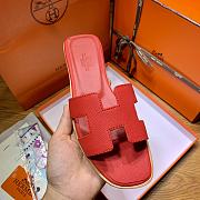 Hermes Oran Red Slides - 3