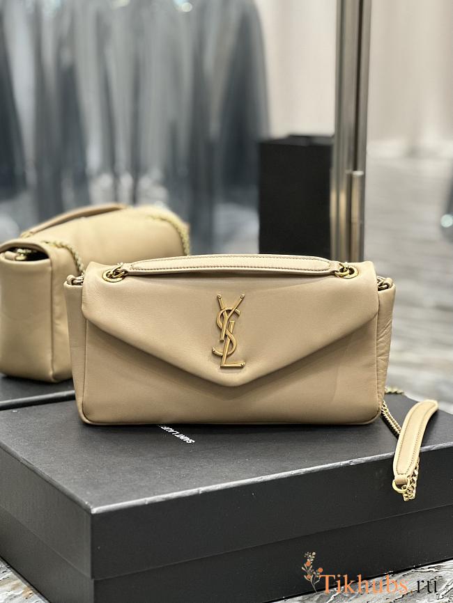 YSL Calypso Bag In Lambskin Beige 26x14x7xcm - 1