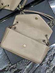 YSL Calypso Bag In Lambskin Beige 26x14x7xcm - 4