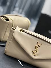 YSL Calypso Bag In Lambskin Beige 26x14x7xcm - 3