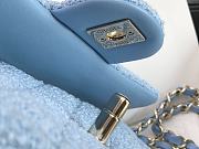 Chanel Small Flap Bag Blue 20cm - 5