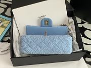 Chanel Small Flap Bag Blue 20cm - 4