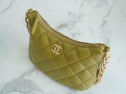 Chanel Hobo Handbag Lambskin Green 19x24x5cm - 5