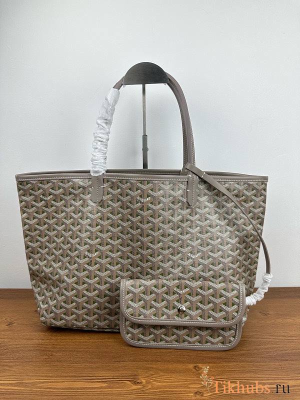 Goyard Saint Louis PM Tote Bag Greige Khaki 47x27x16cm - 1