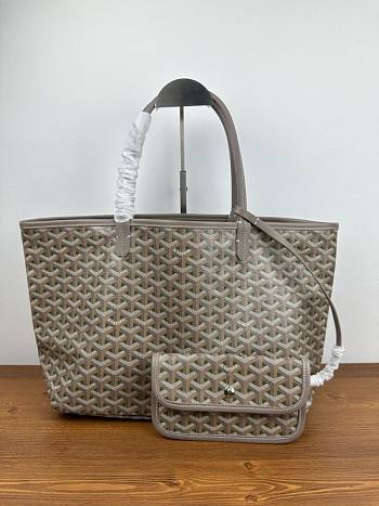 Goyard Saint Louis PM Tote Bag Greige Khaki 47x27x16cm