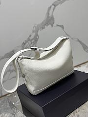 Prada Leather Bag With Shoulder Strap White 26x23x11cm - 5