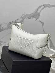 Prada Leather Bag With Shoulder Strap White 26x23x11cm - 4