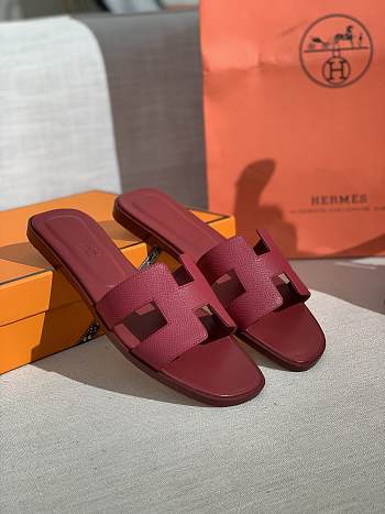 Hermes Oran Rose Magenta Slide