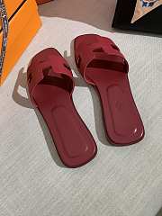 Hermes Oran Rose Magenta Slide - 2