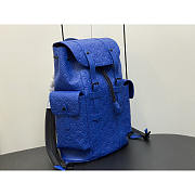 Louis Vuitton LV Christopher MM Backpack Racing Blue 38x44x21cm - 5