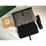 Goyard Citadin Messenger Briefcase Coated Canvas Black 38x26x8cm - 6