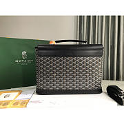 Goyard Citadin Messenger Briefcase Coated Canvas Black 38x26x8cm - 4