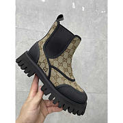 Gucci GG Canvas Ankle Boot Brown - 4