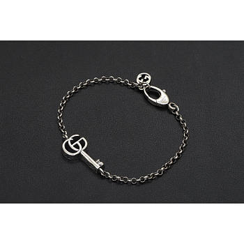 Gucci Double G Key Bracelet Silver