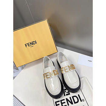 Fendi New Thick-Soled Martin Boots White