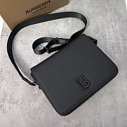 Burberry Small Alfred Leather Messenger Bag 25.5x6.5x21.5cm - 2