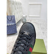 Gucci Ace Sneaker With Green And Red Web Black - 3