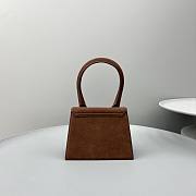 Jacquemus Le Chiquito Moyen Velvet Brown Bag 18x13.5cm - 4