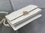 Dior Miss Dior Top Handle Bag White Cannage Lambskin 24 x 14 x 7.5 cm - 4