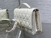 Dior Miss Dior Top Handle Bag White Cannage Lambskin 24 x 14 x 7.5 cm - 2