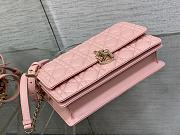 Dior Miss Dior Top Handle Bag Pink Cannage Lambskin 24 x 14 x 7.5 cm - 3